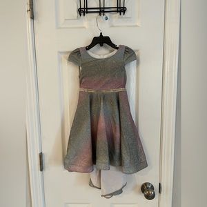 Little girl sparkly formal dress